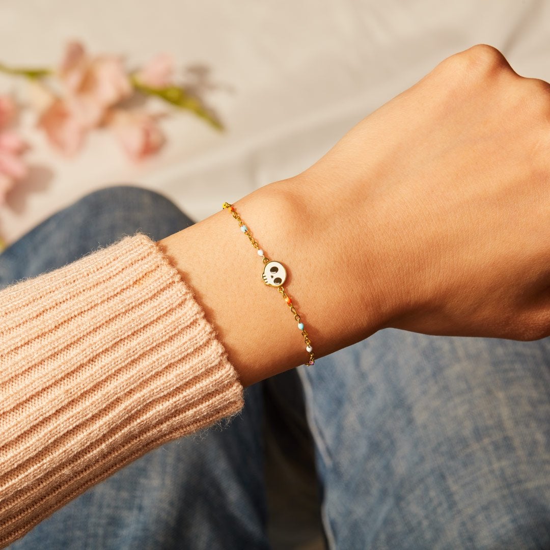 Till Death Do Us Part Mini Skull Bracelet