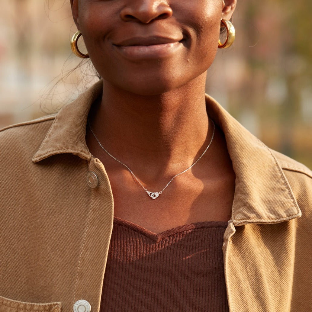 My Partner In Crime Handcuff Necklace
