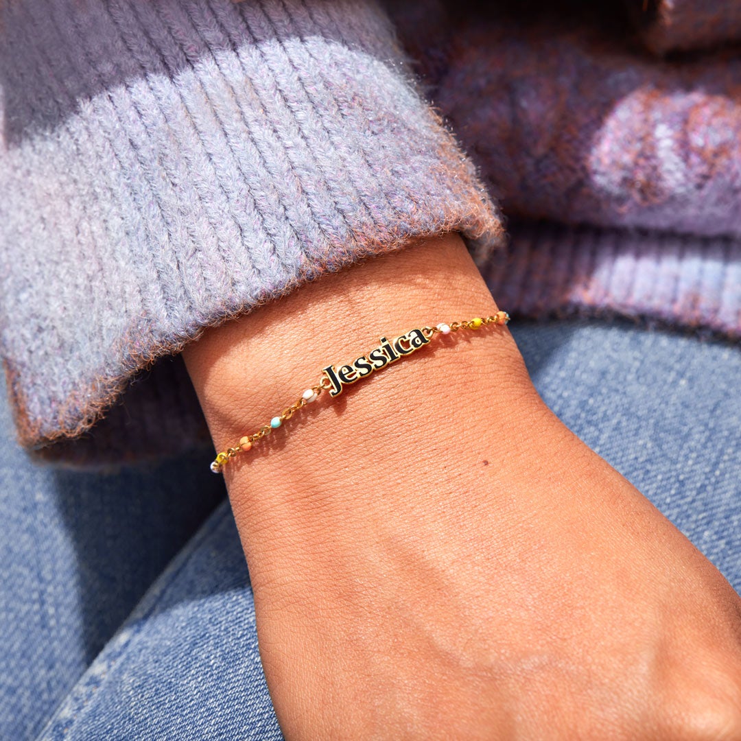 Personalized Enamel Bracelet