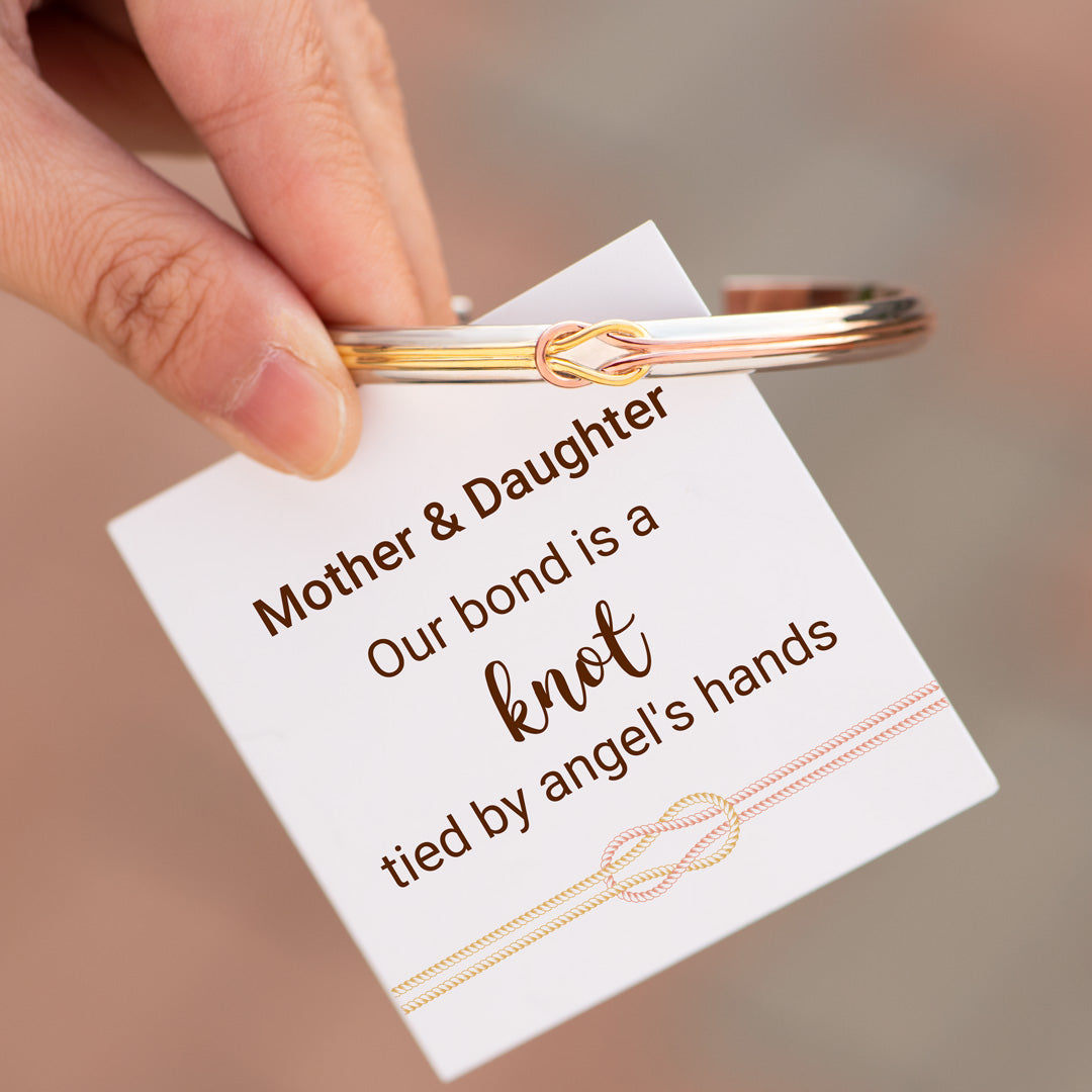 Tied By Angel's Hand Square Knot Bracelet