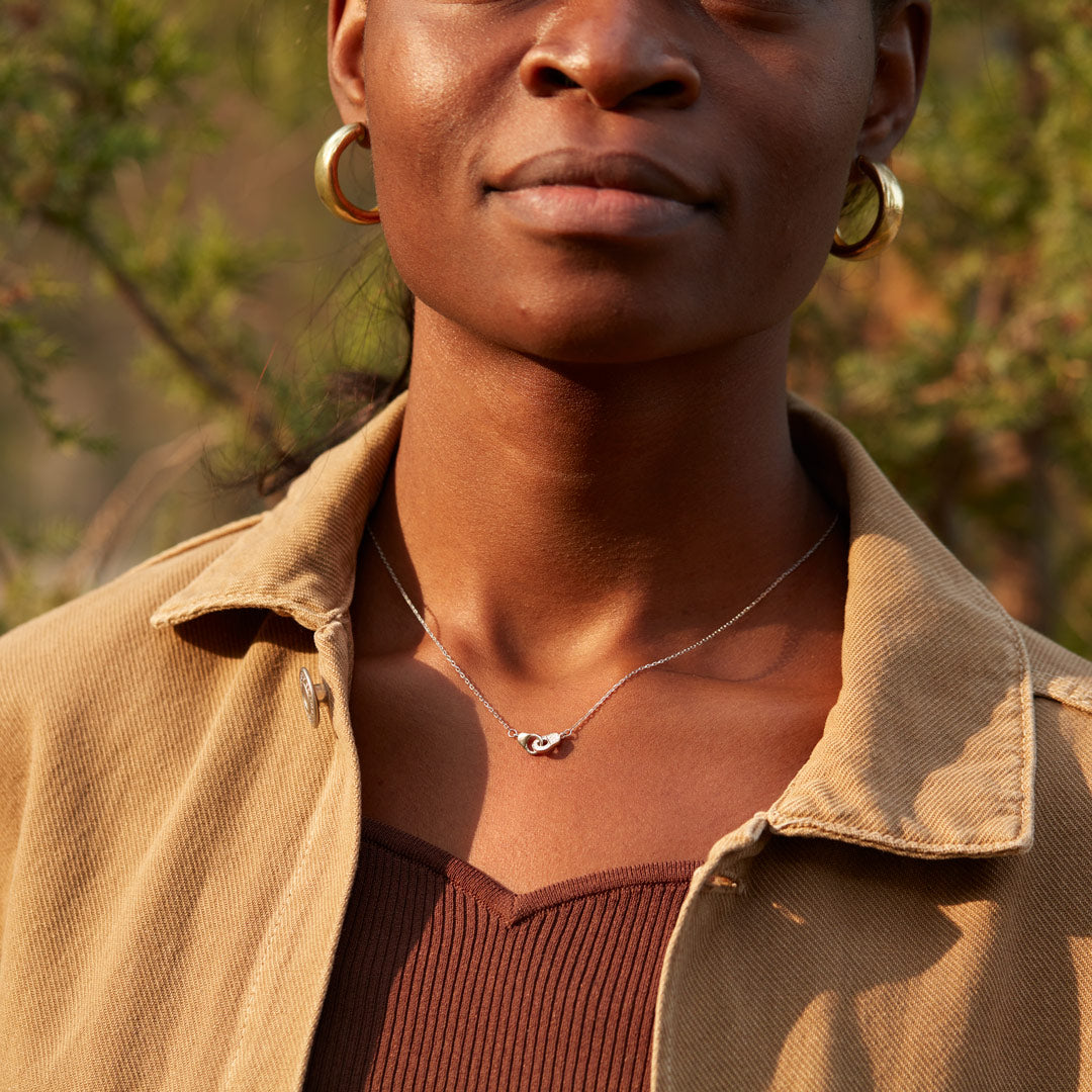 My Partner In Crime Handcuff Necklace