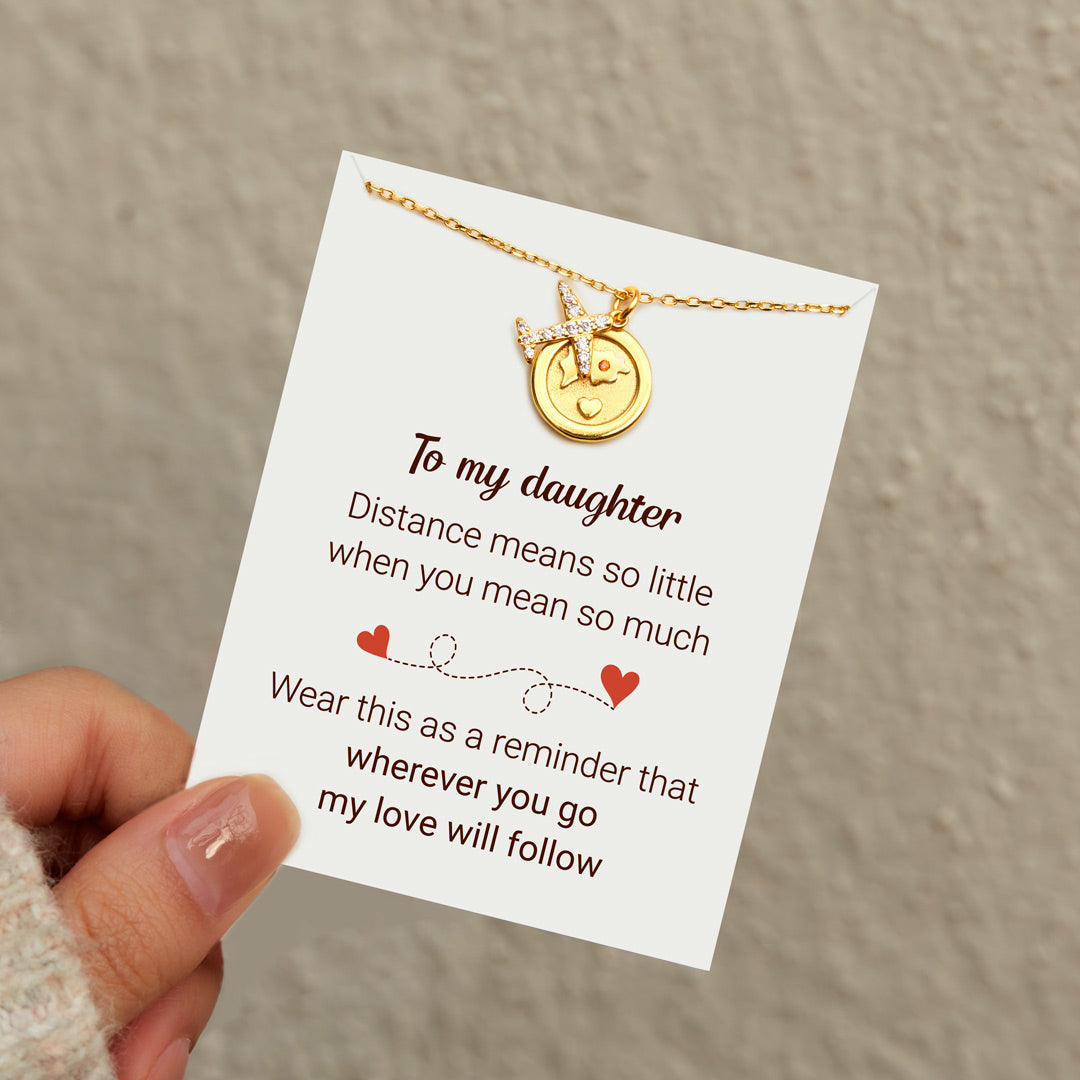 My Love Will Follow Wanderlust Necklace