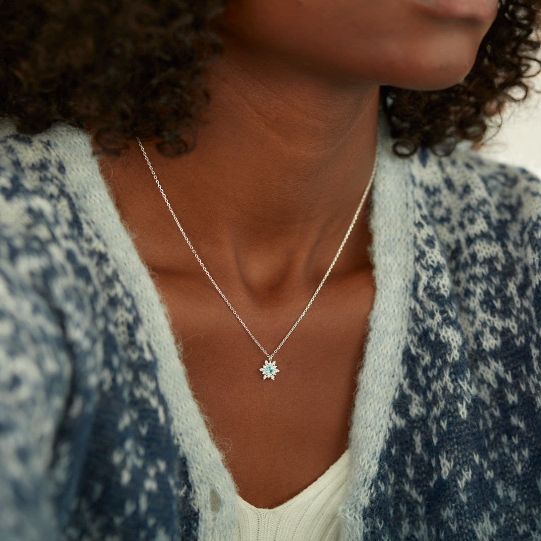 Daughter A Hug Snowflake Necklace