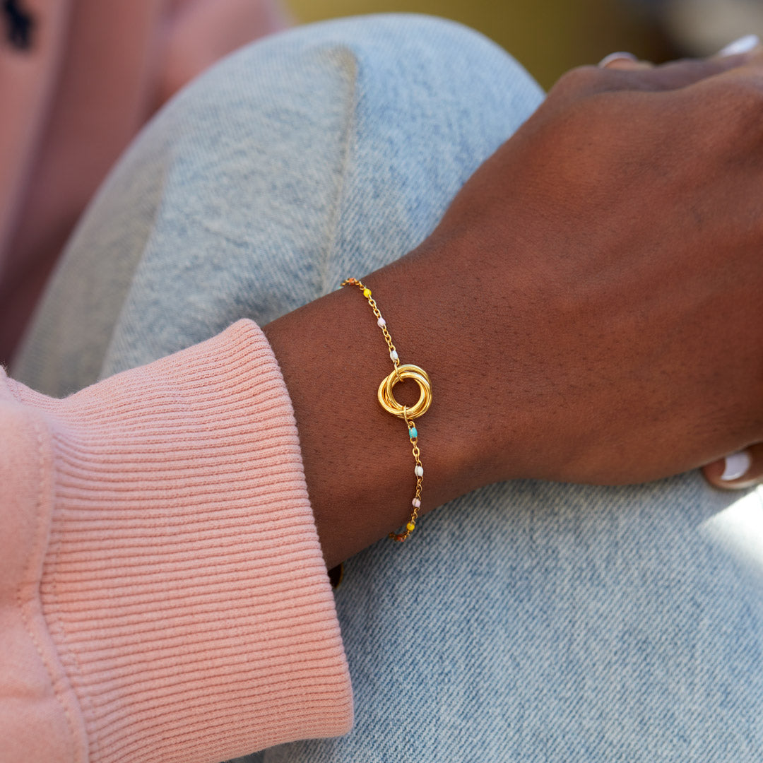 Three Generations Triple Circle Bracelet