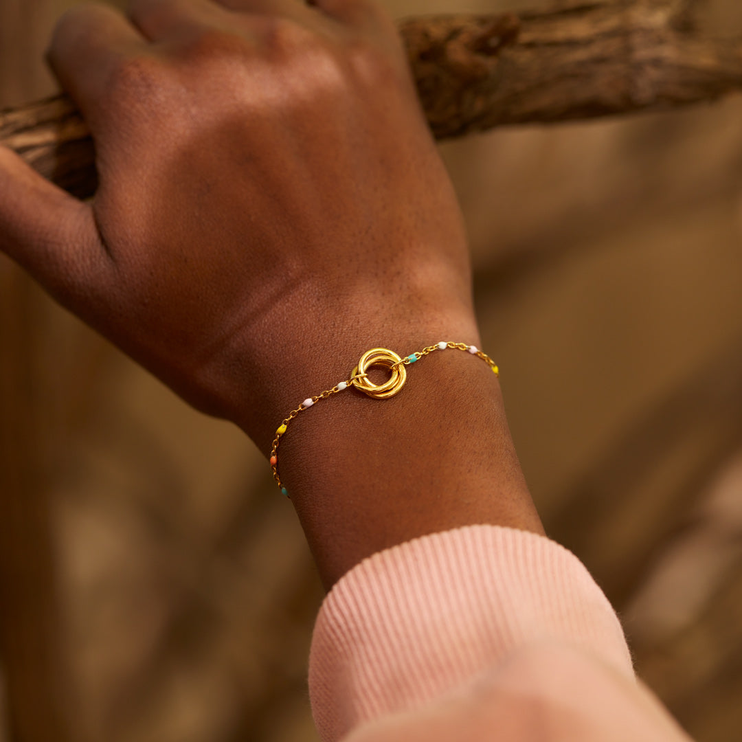 Three Generations Triple Circle Bracelet