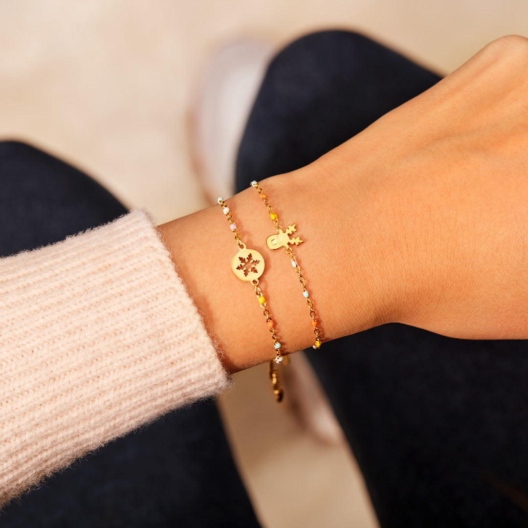 Our Friendship Is Like A Snowflake Bracelet