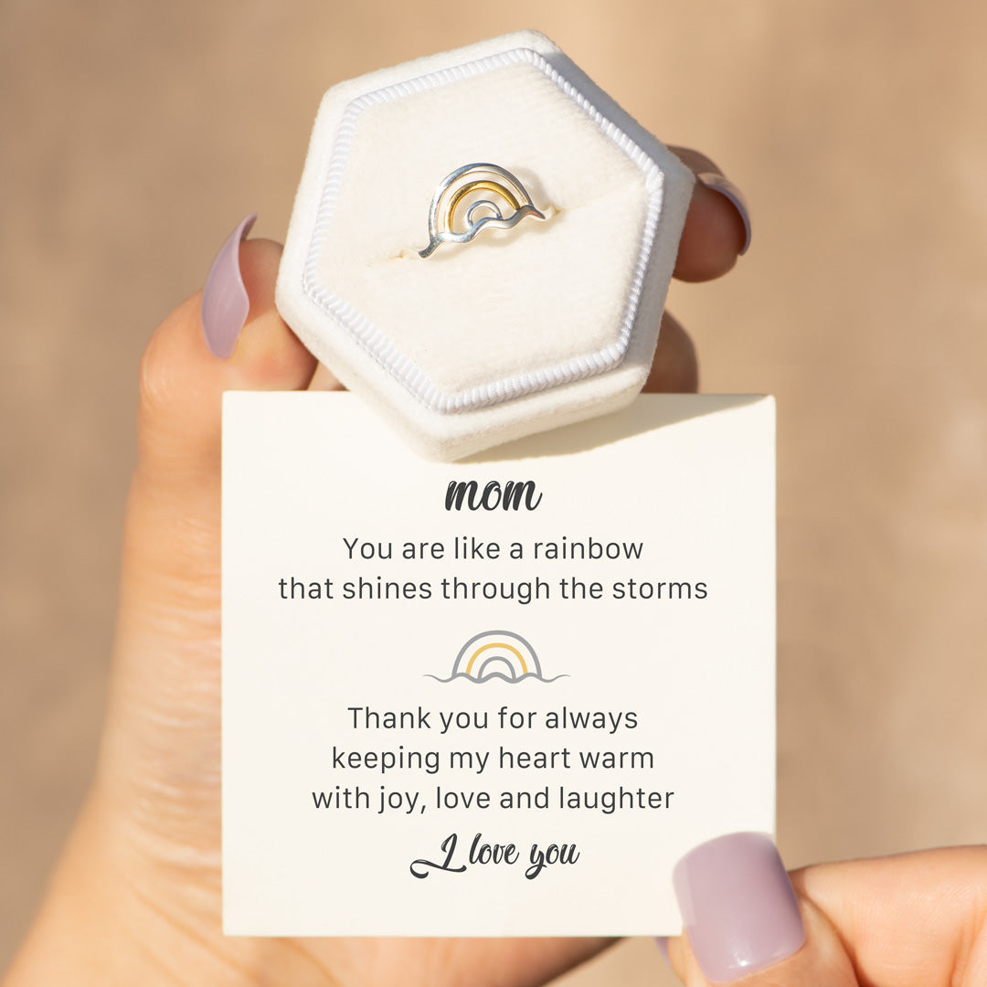 Mom You Are Like A Rainbow Arch Ring