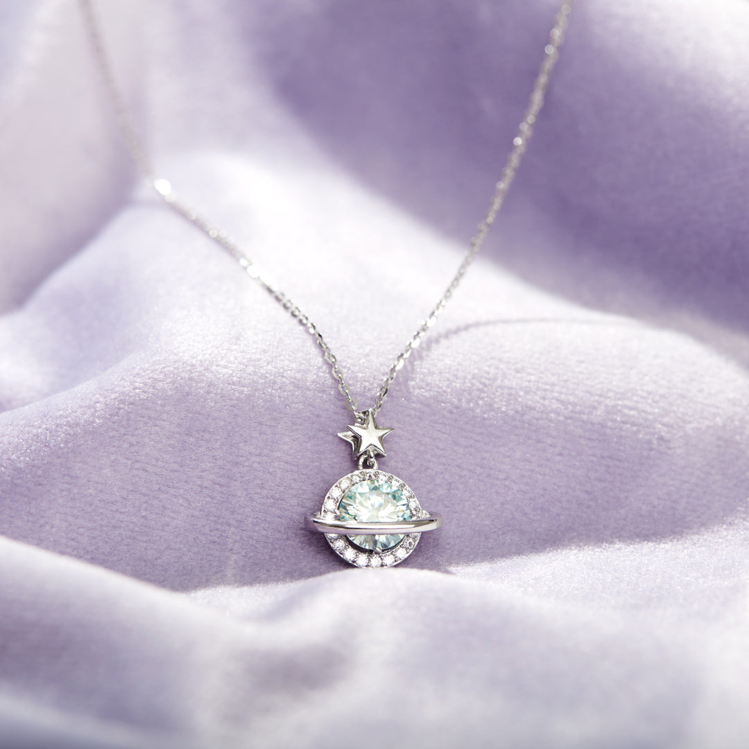 One Of A Kind Friendship Star&Planet Necklace