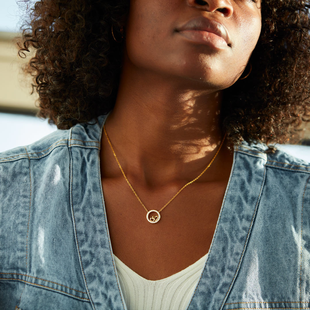 We Will Always Be Double Heart Necklace