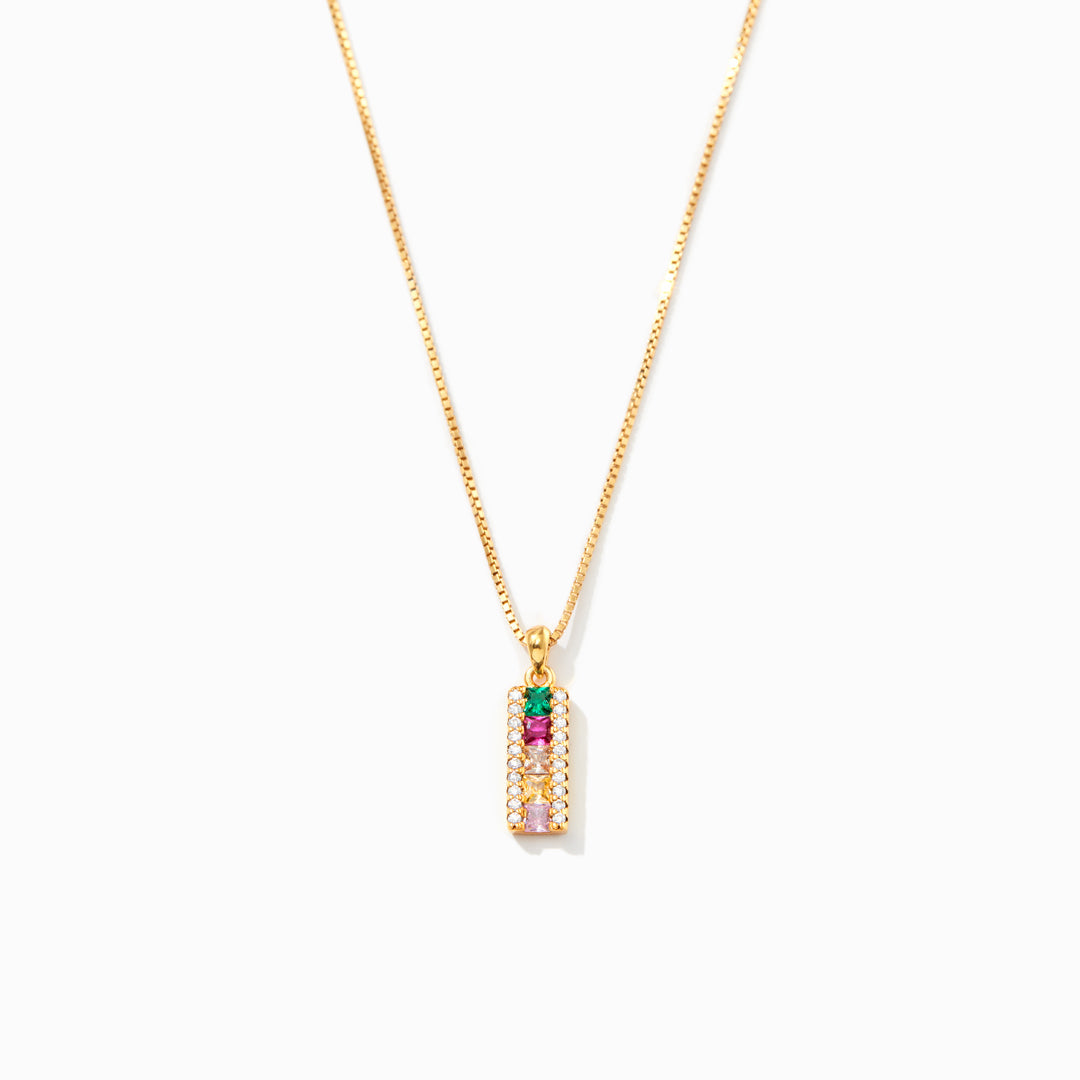 Pillar Of Strength Rectangle Necklace