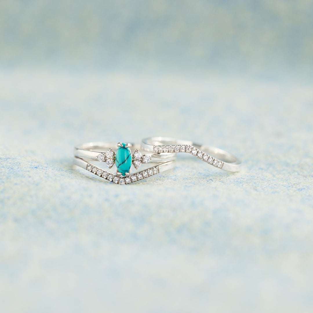 A Special One December Birthstone Stack Ring Set