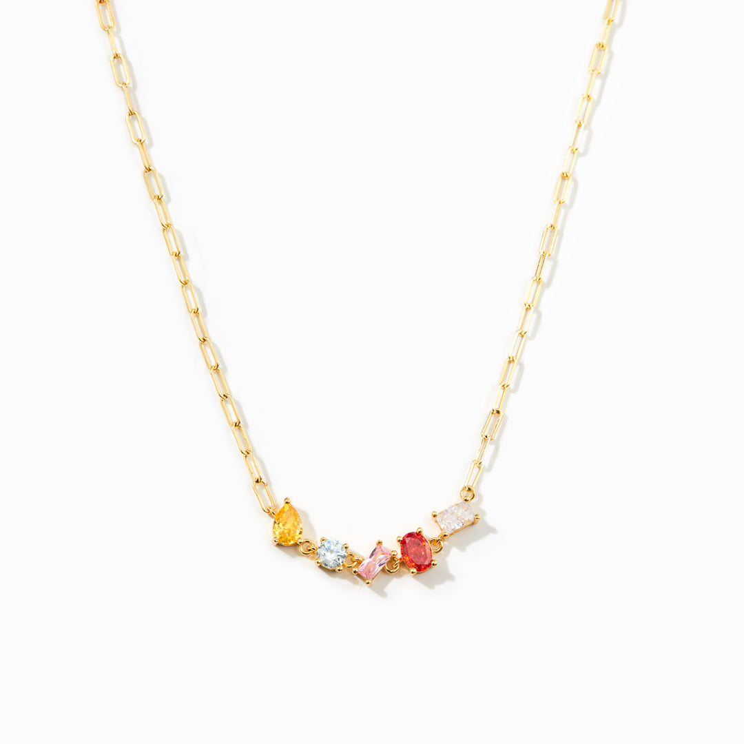 Beautifully Broken Rainbow Stone Necklace