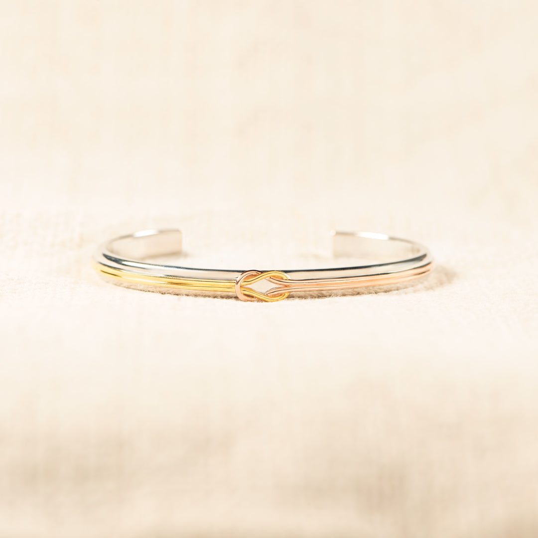 Tied By Angel's Hand Square Knot Bracelet