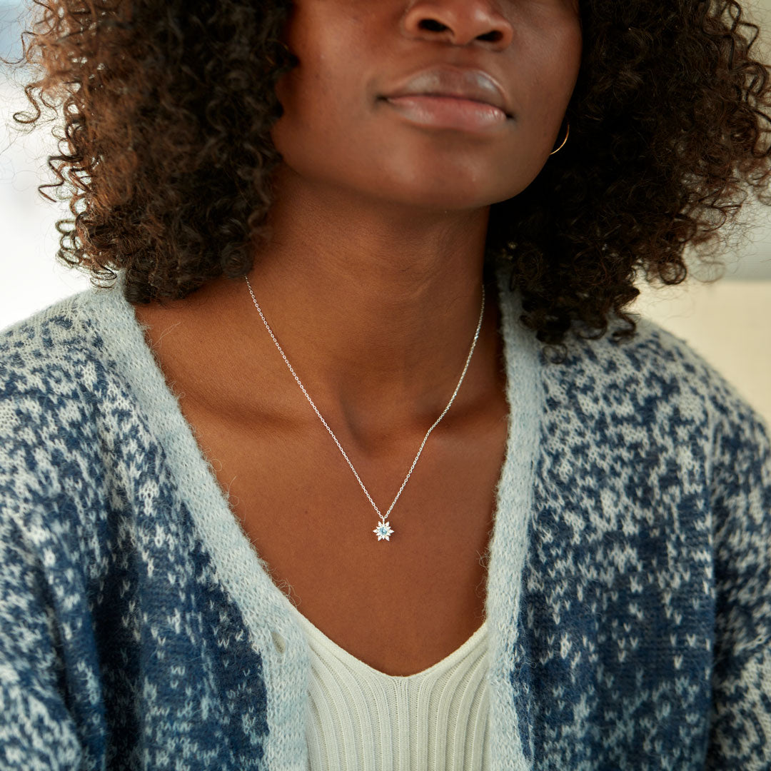 Daughter A Hug Snowflake Necklace