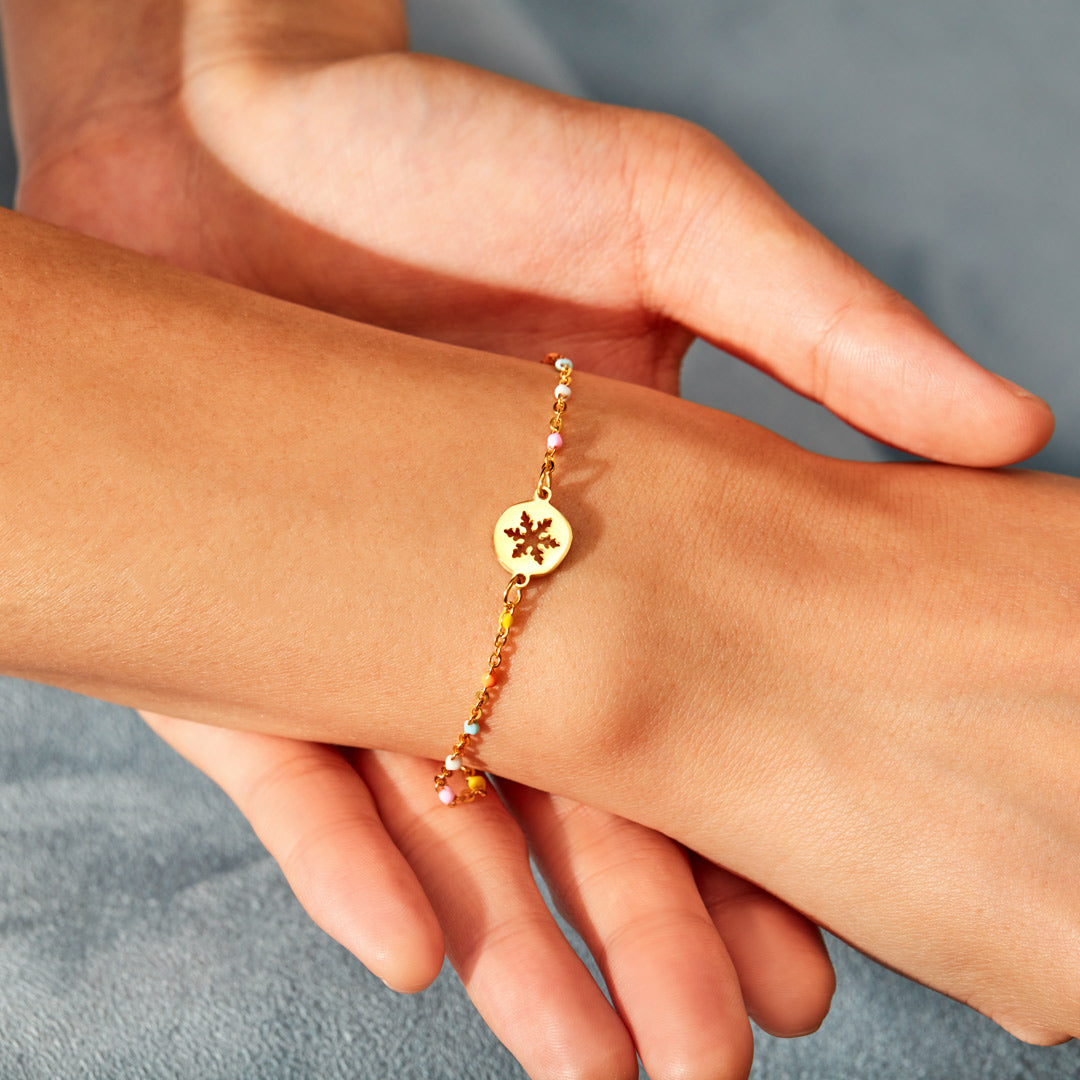 Our Friendship Is Like A Snowflake Bracelet