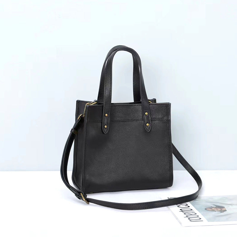 Vintage Genuine Soft Cowhide Tote Bag