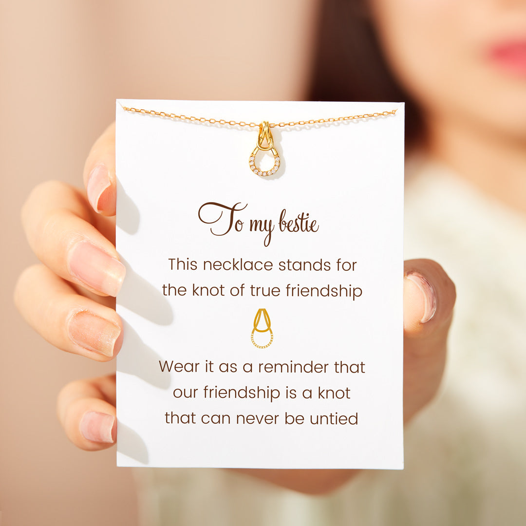 True Friendship Infinite Knot Necklace