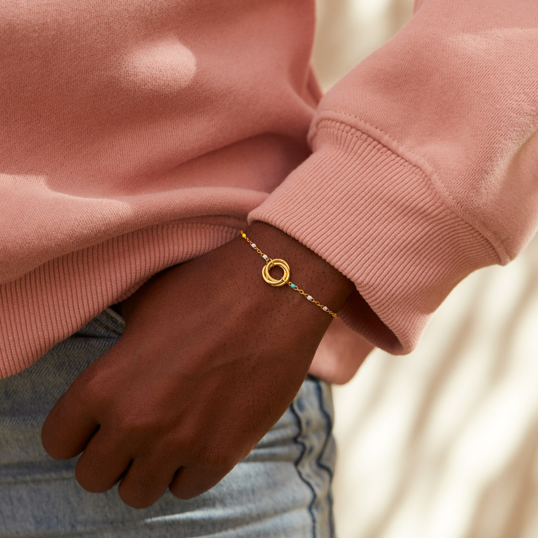 Three Generations Triple Circle Bracelet