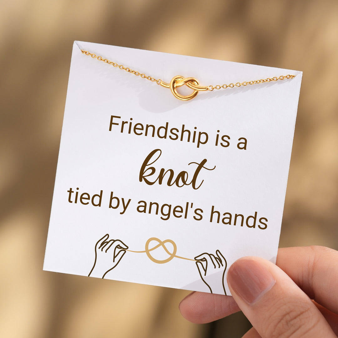 Tied By Angel's Hands Heart Knot Bracelet