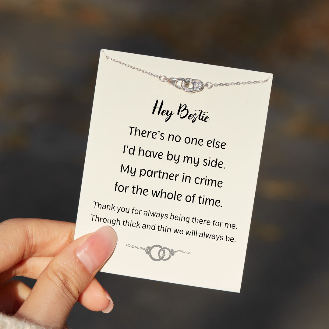 My Partner In Crime Handcuff Necklace