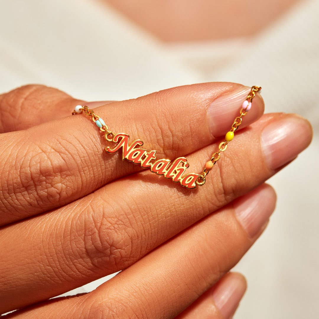 Personalized Enamel Bracelet