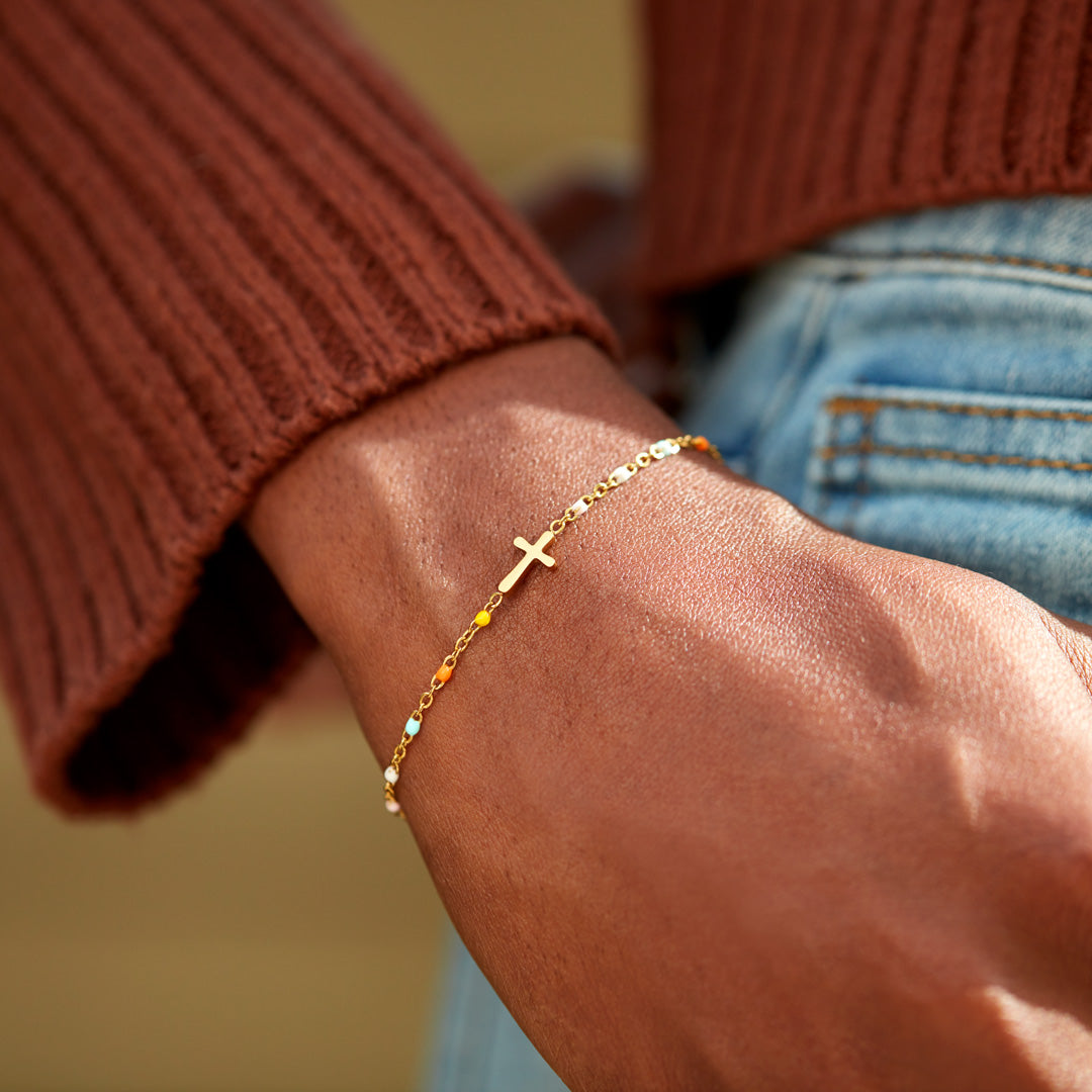 True Friendship Cross Bracelet
