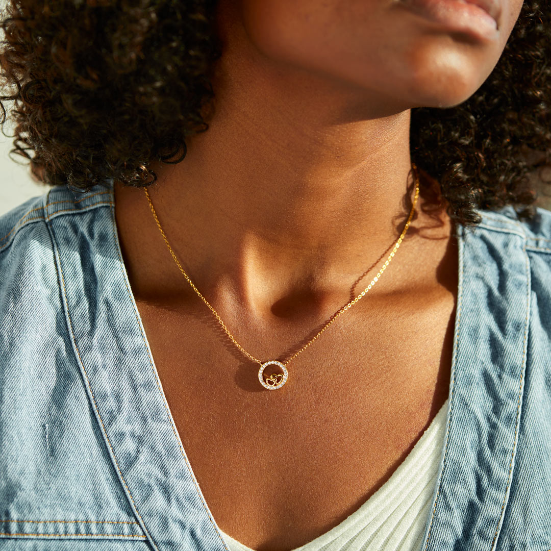 We Will Always Be Double Heart Necklace