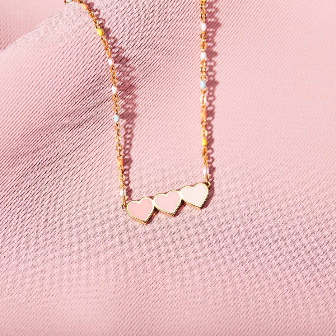 Girl Gang Triple Heart Friendship Bracelet