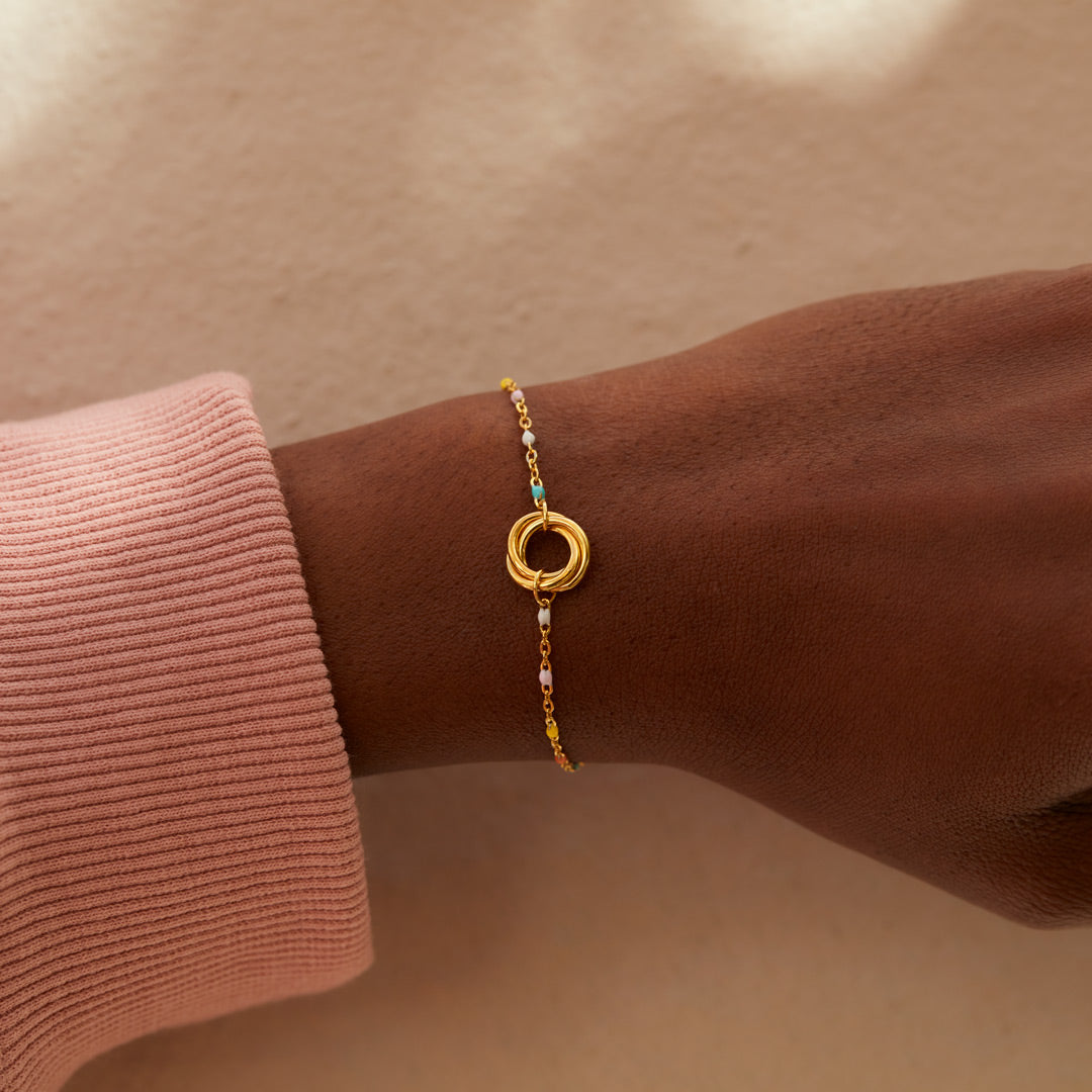 Three Generations Triple Circle Bracelet