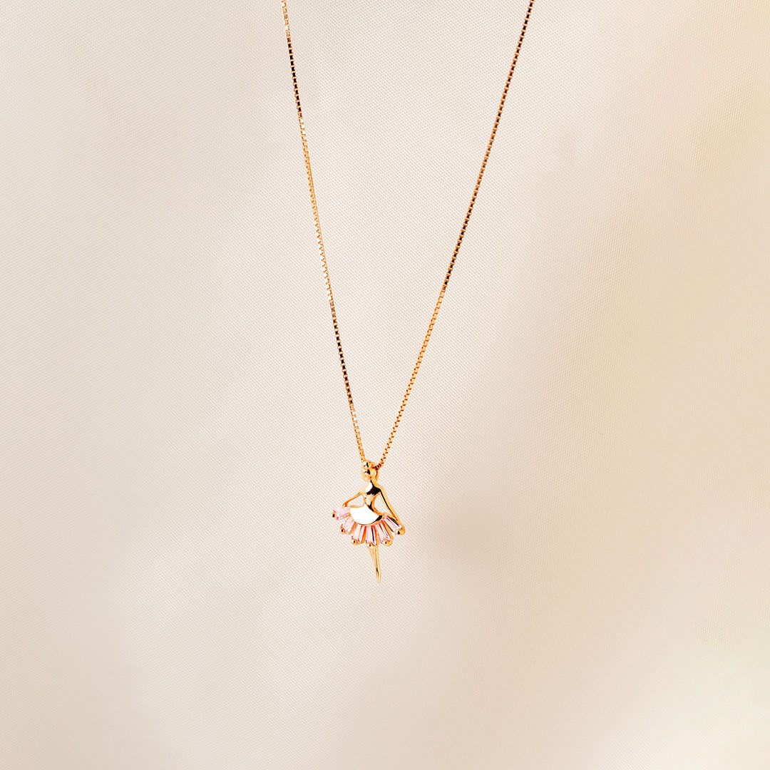 My Daughter Forever Ballerina Necklace