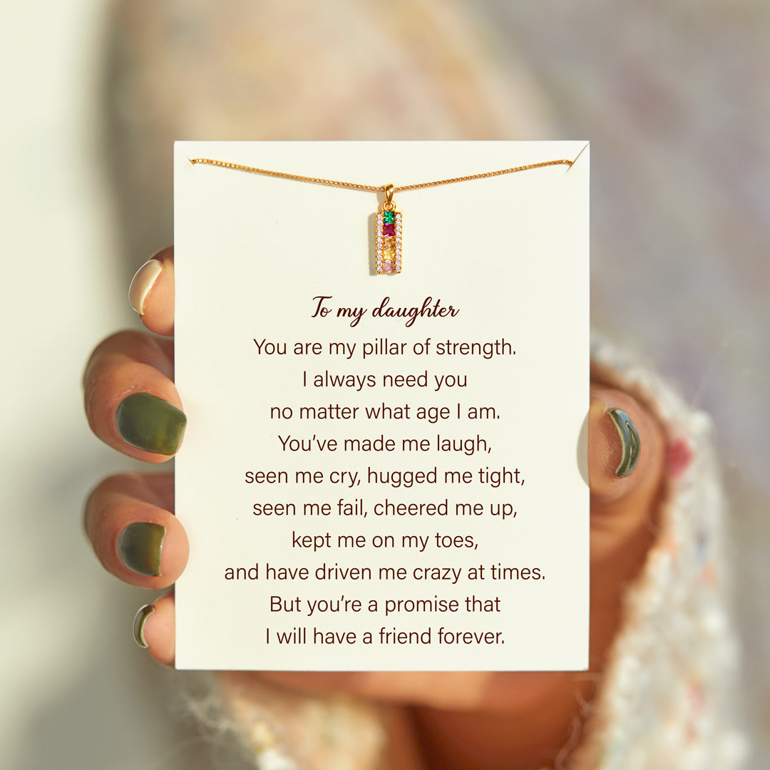 Pillar Of Strength Rectangle Necklace