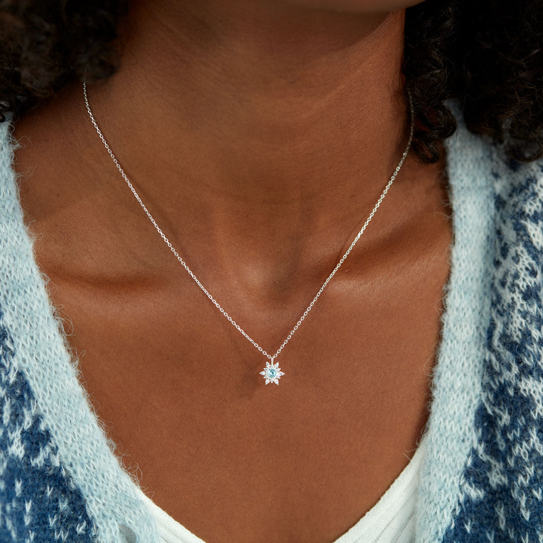 Daughter A Hug Snowflake Necklace