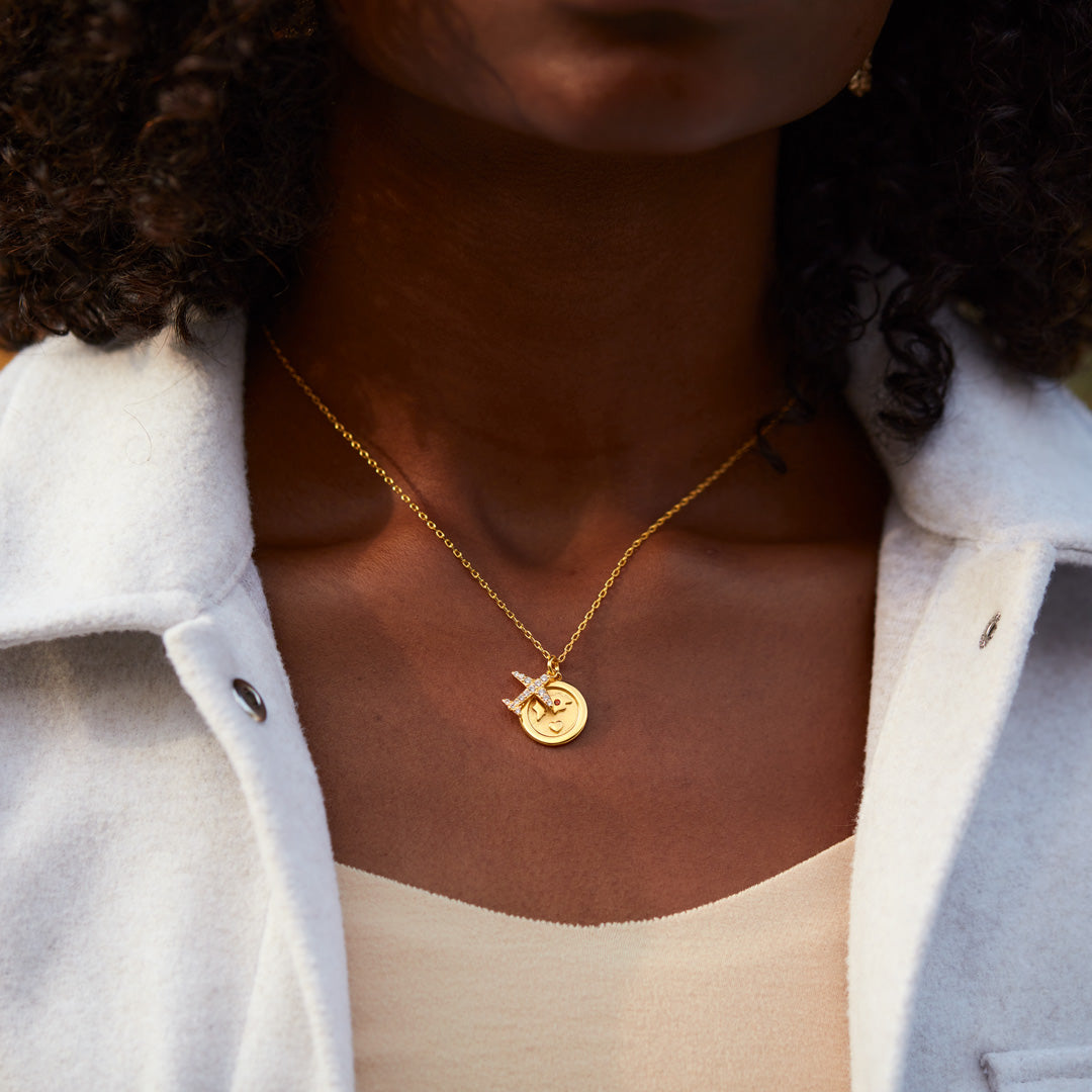 My Love Will Follow Wanderlust Necklace