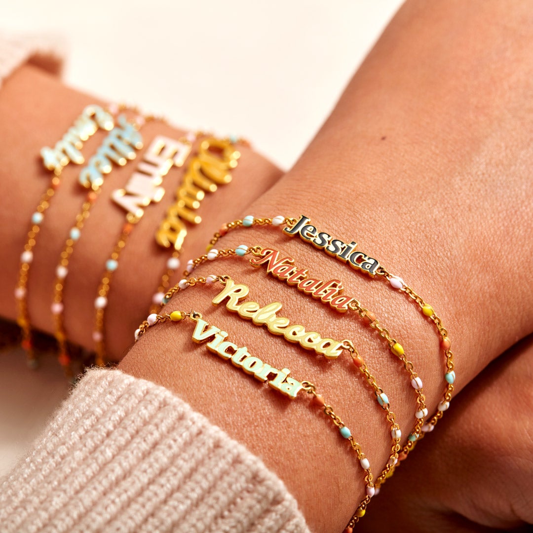 Personalized Enamel Bracelet