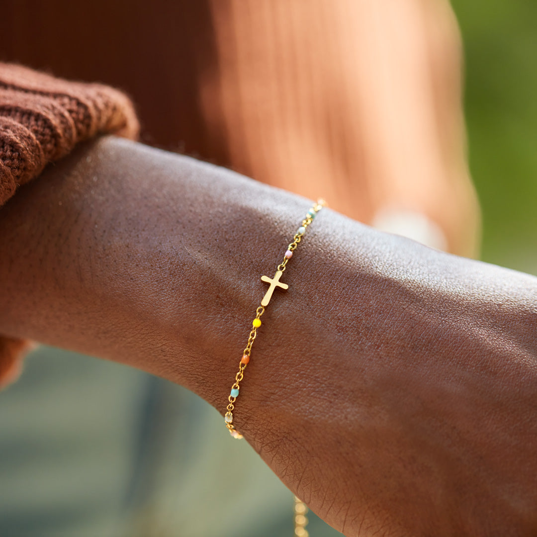 True Friendship Cross Bracelet